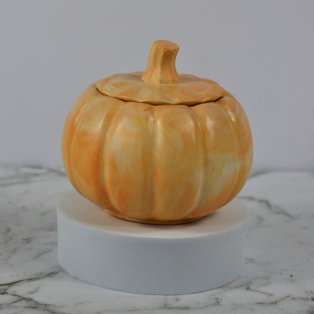 Pumpkin Home Decor: Pumpkin Concrete Jar,