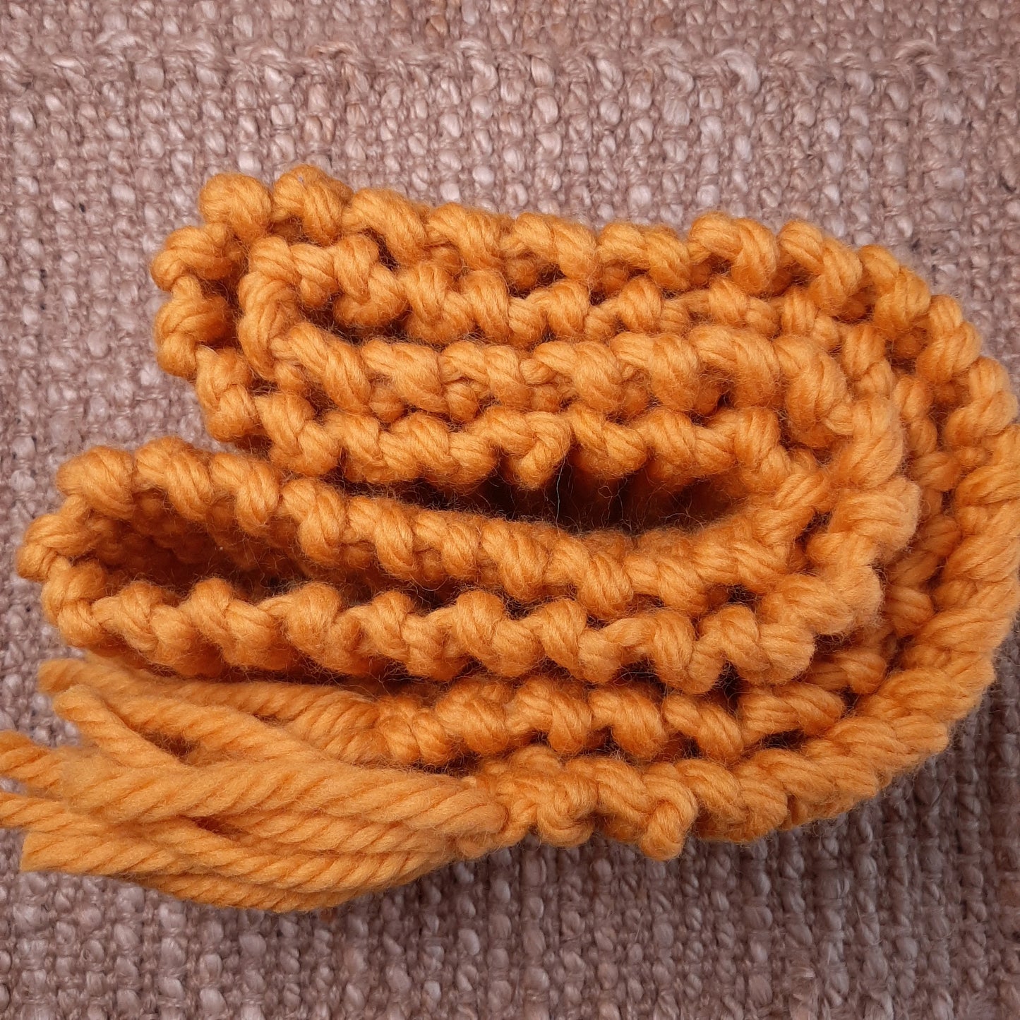 Bold Yellow Chunky Wool Scarf - Winter Essential, Cozy Warmth with a Pop of Color
