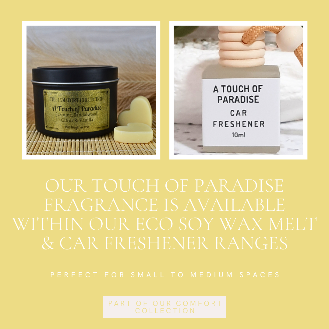 A Touch of Paradise: Jasmine, Sandalwood, Citrus & Vanilla - Car Freshener