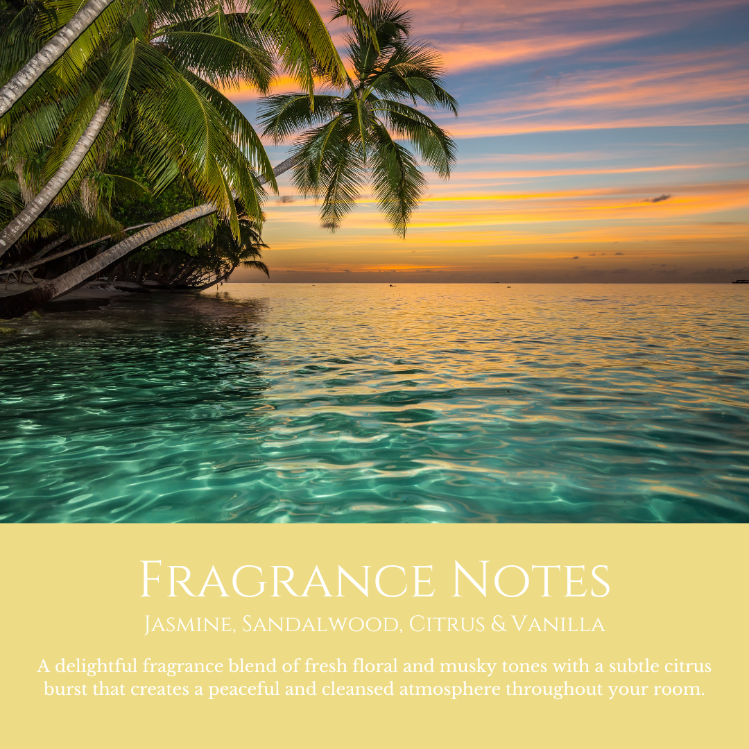 A Touch of Paradise: Jasmine, Sandalwood, Citrus & Vanilla - Car Freshener