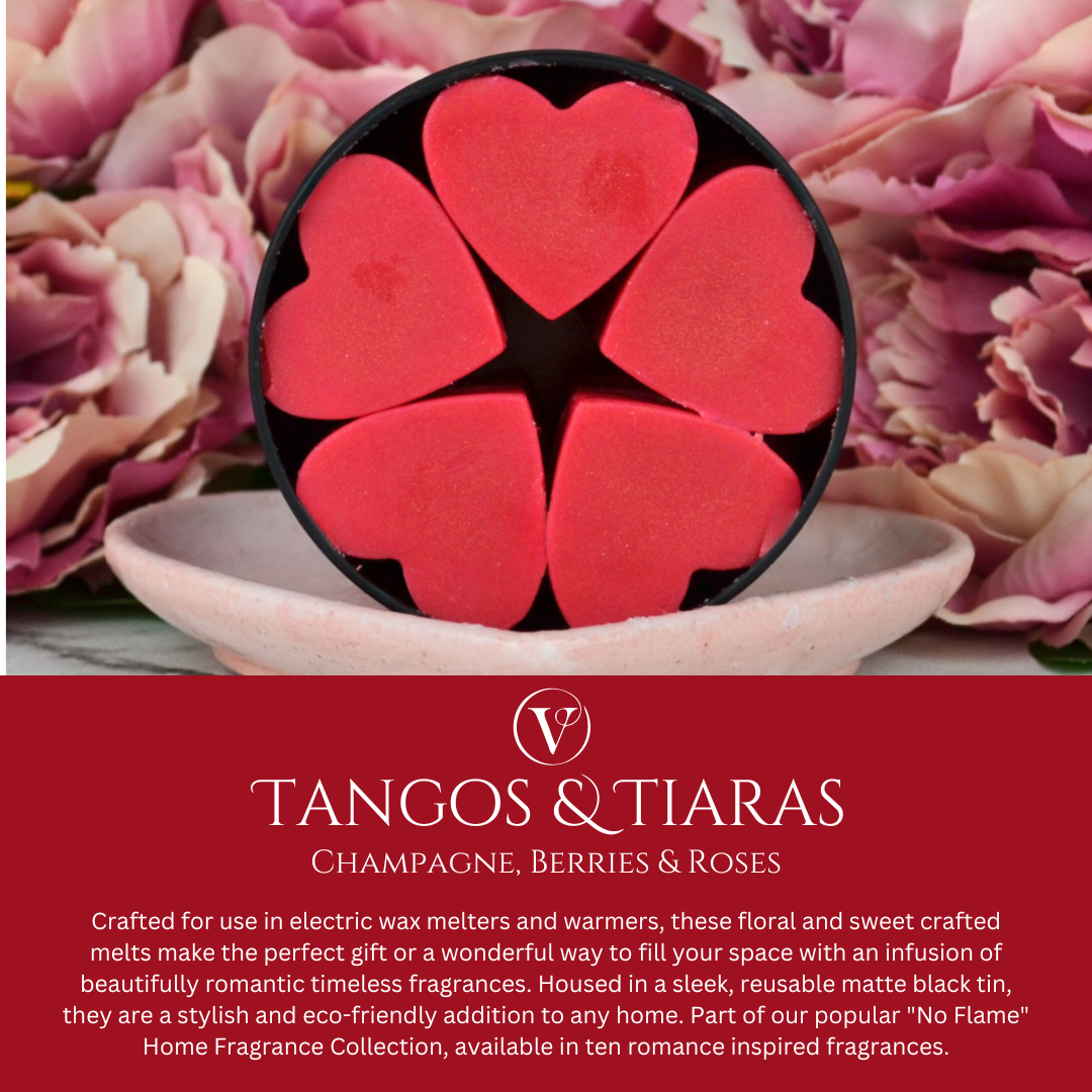 Tangos & Tiaras: Champagne & Strawberries - Eco Soy Wax Melt Tin