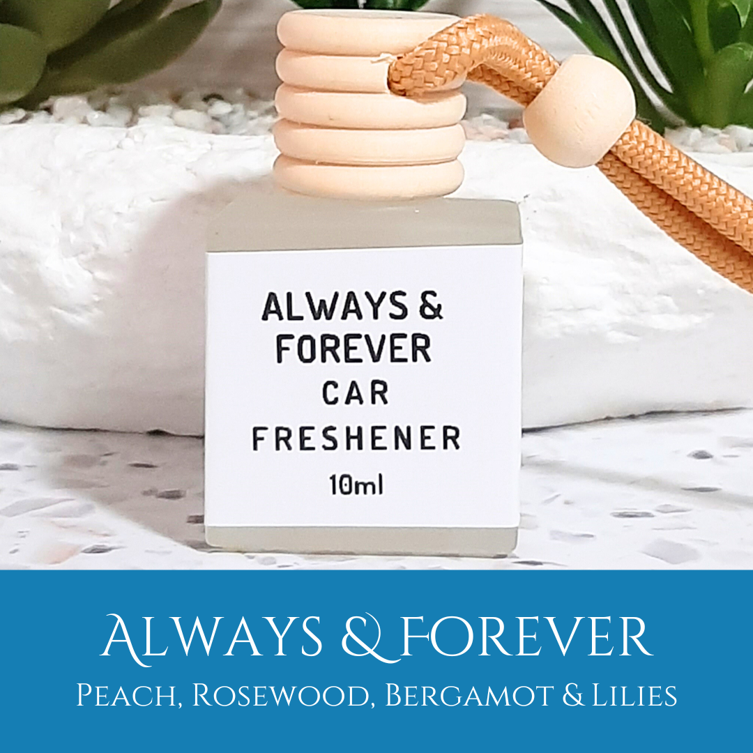 Always & Forever: Peach, Rosewood, Bergamot, Lilies - Car Freshener