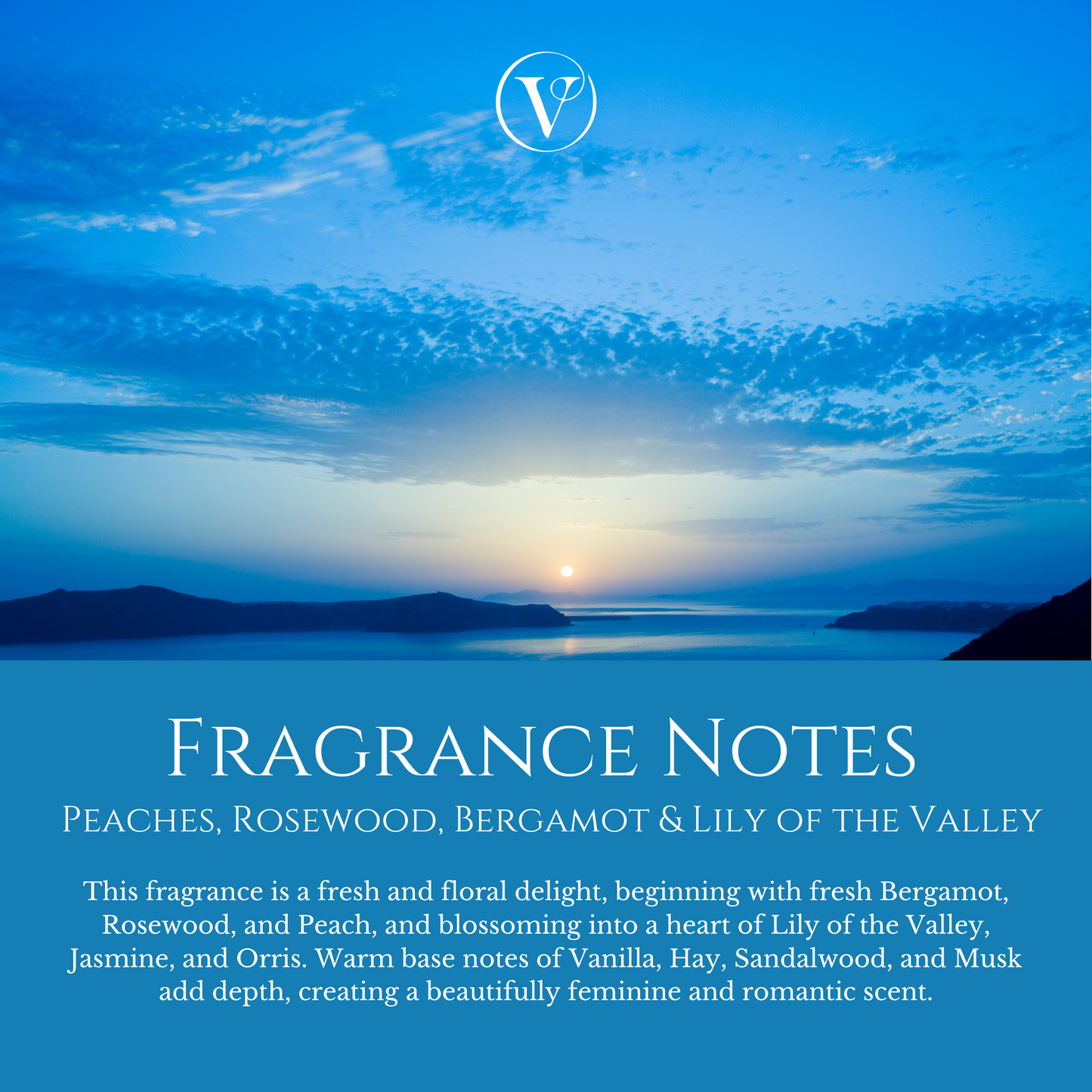 Always & Forever: Peaches, Rosewood, Bergamot & Lily of the Valley - Eco Soy Wax Melt Tin