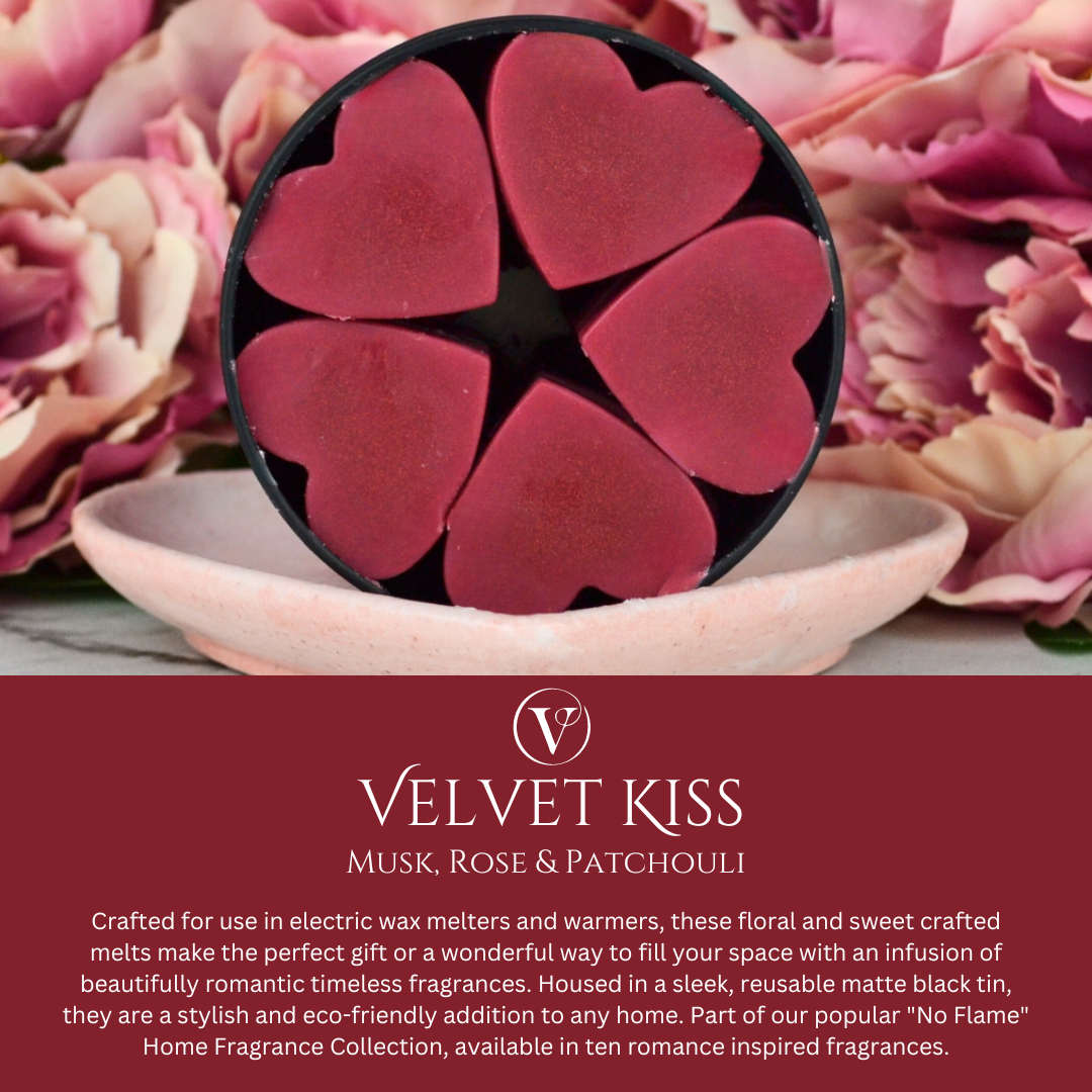 Velvet Kiss: Musk, Roses & Patchouli - Eco Soy Wax Melt Tin