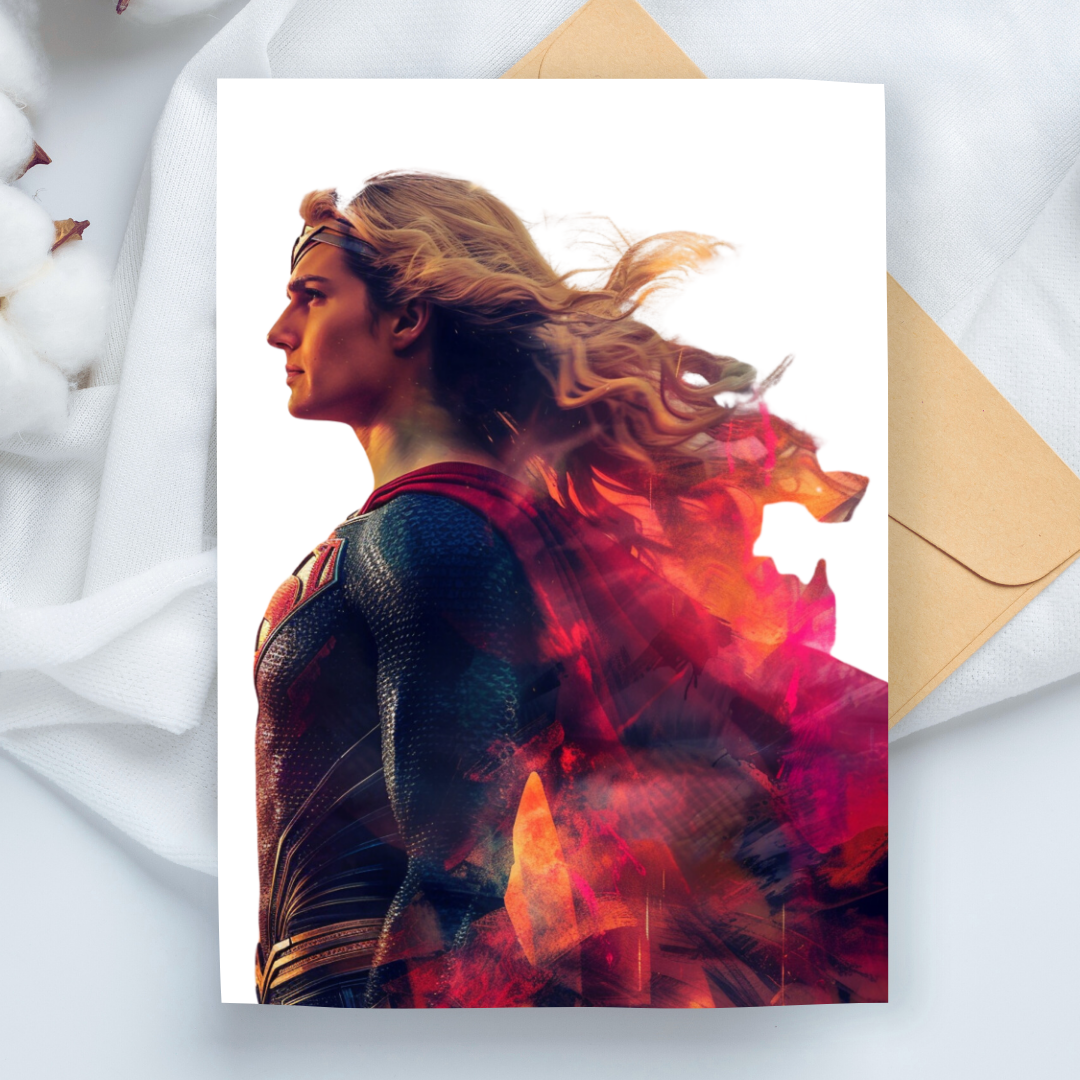 Super Mum Special Occasion Blank A5 Printable Card