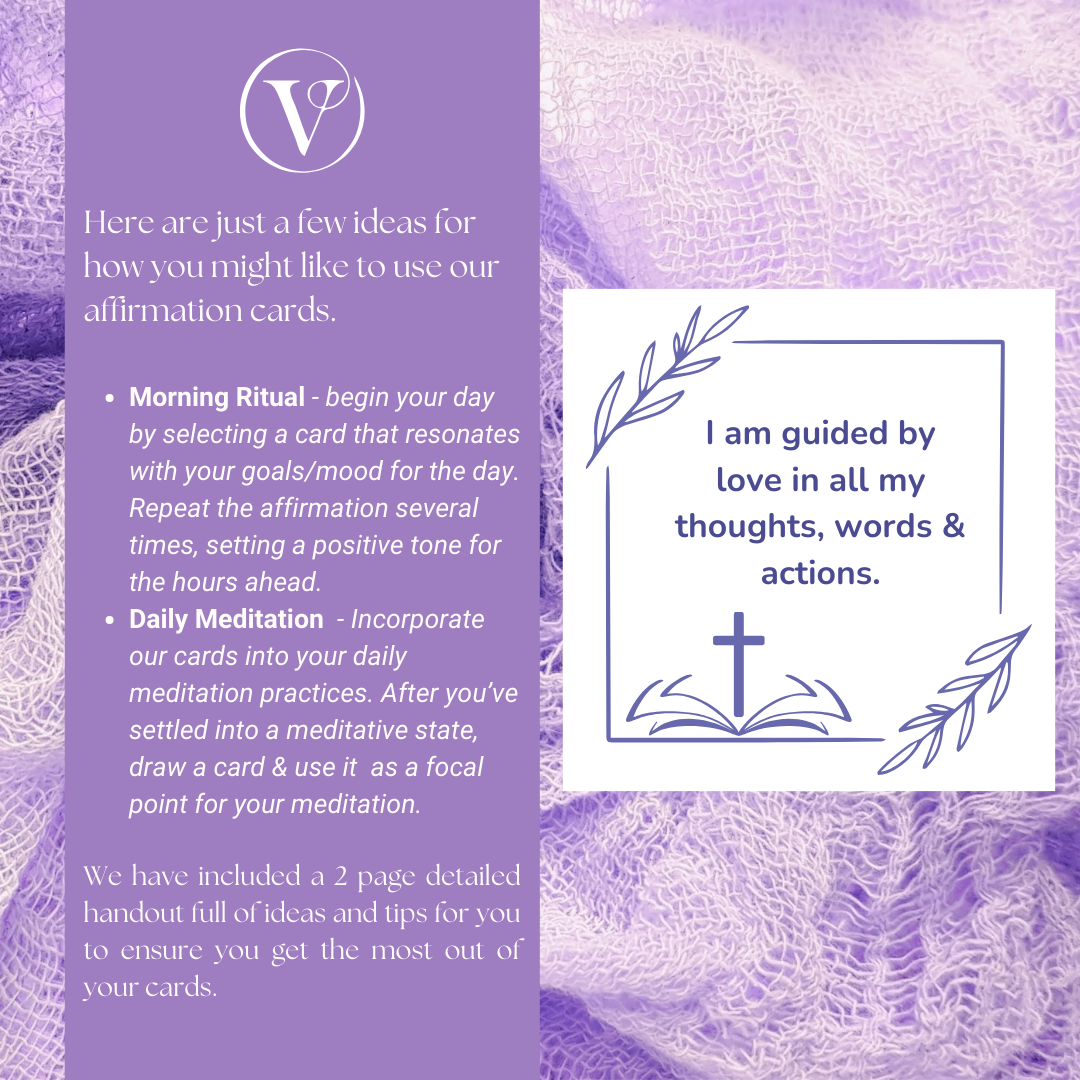 Affirmation Cards Printable - Faith Affirmations for Gratitude, Love & Kindness