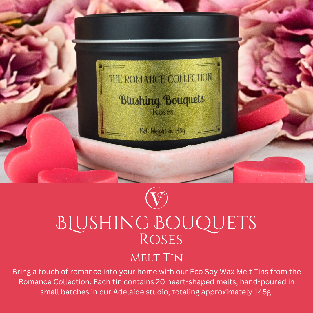 Blushing Bouquets: Roses - Eco Soy Wax Melt Tin