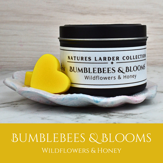 Bumblebees & Blooms: Wildflowers & Honey - Eco Soy Wax Melt Tin