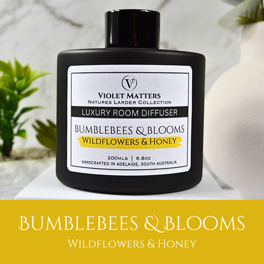 Bumblebees & Blooms: Wildflowers & Honey - 200ml Room Diffuser