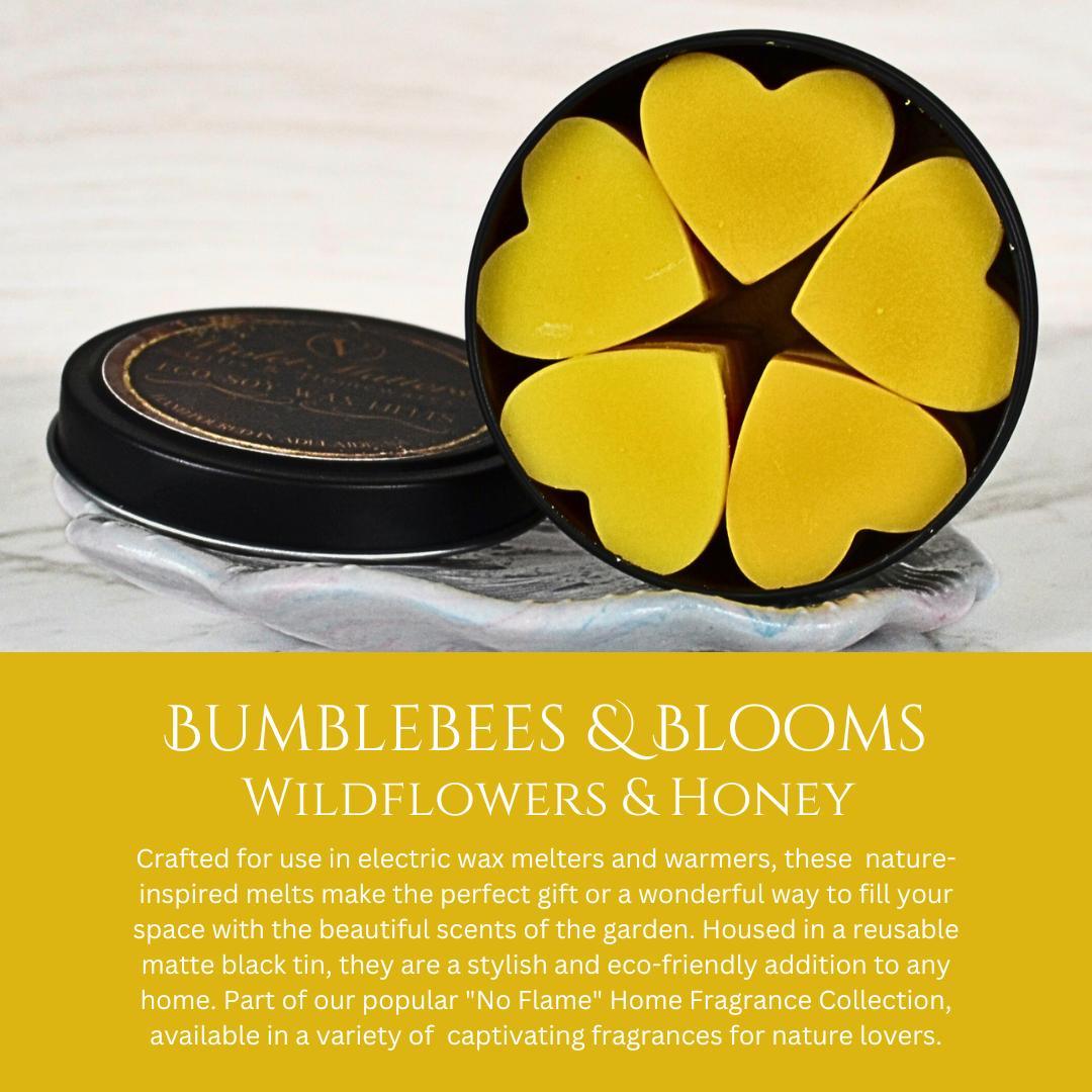 Bumblebees & Blooms: Wildflowers & Honey - Eco Soy Wax Melt Tin