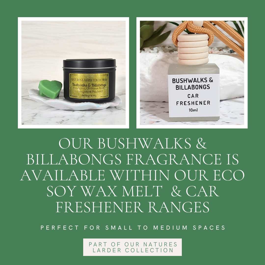 Bushwalks and Billabongs: Eucalyptus, Patchouli, Christmas Bush &  Lemongrass - Car Freshener