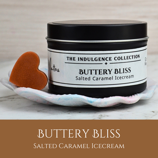 Buttery Bliss: Salted Caramel Icecream - Eco Soy Wax Melt Tin