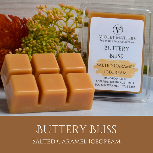 Buttery Bliss: Salted Caramel Icecream - Eco Soy Wax Melt