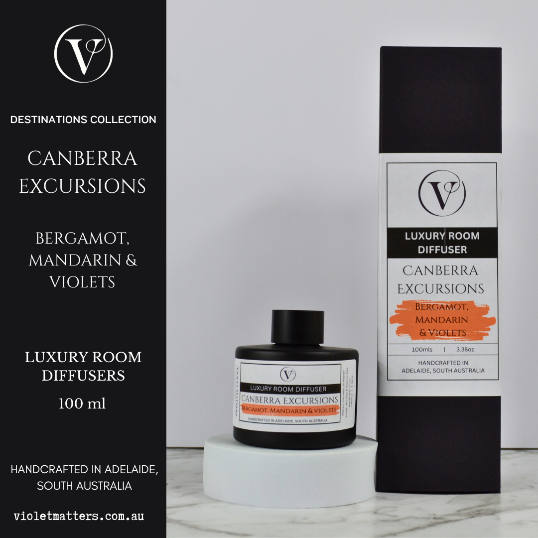 Canberra Excursions - Bergamot, Mandarin & Violets Luxury Room Diffuser