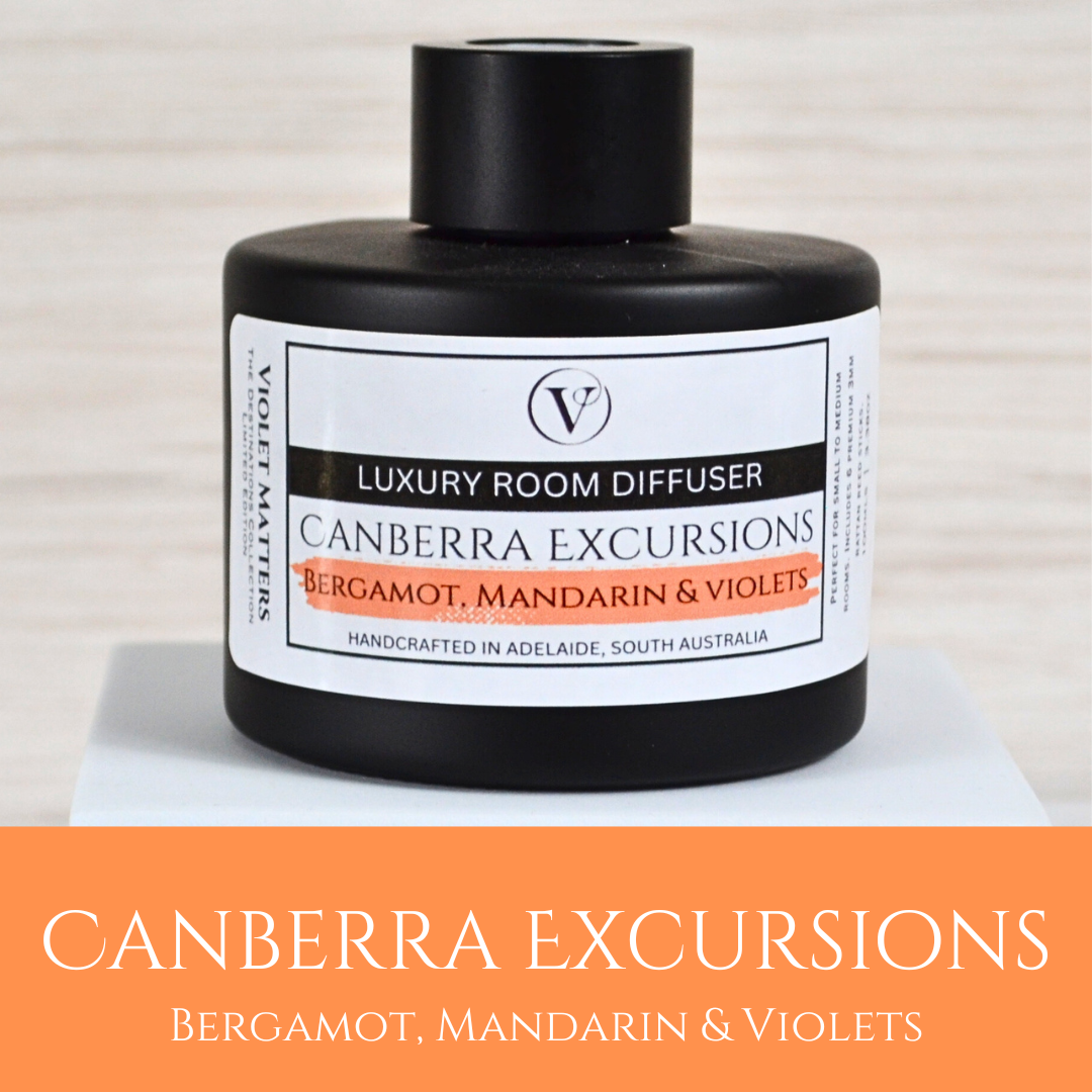 Canberra Excursions: Bergamot, Mandarin & Violets - 100ml Room Diffuser