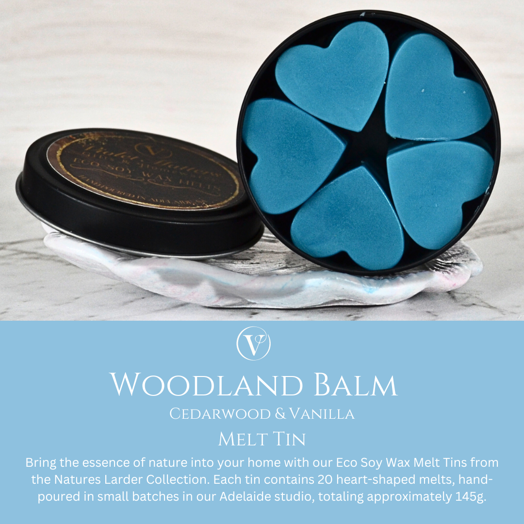 Woodland Balm: Cedarwood & Vanilla - Eco Soy Wax Melt Tin