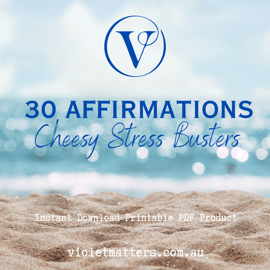 Affirmation Cards Printable - Stress Busters, Cheesy