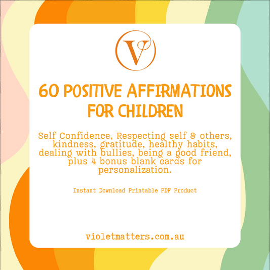 Printable Affirmation Card Set - Digital Download PDF - Affirmation Cards for Children