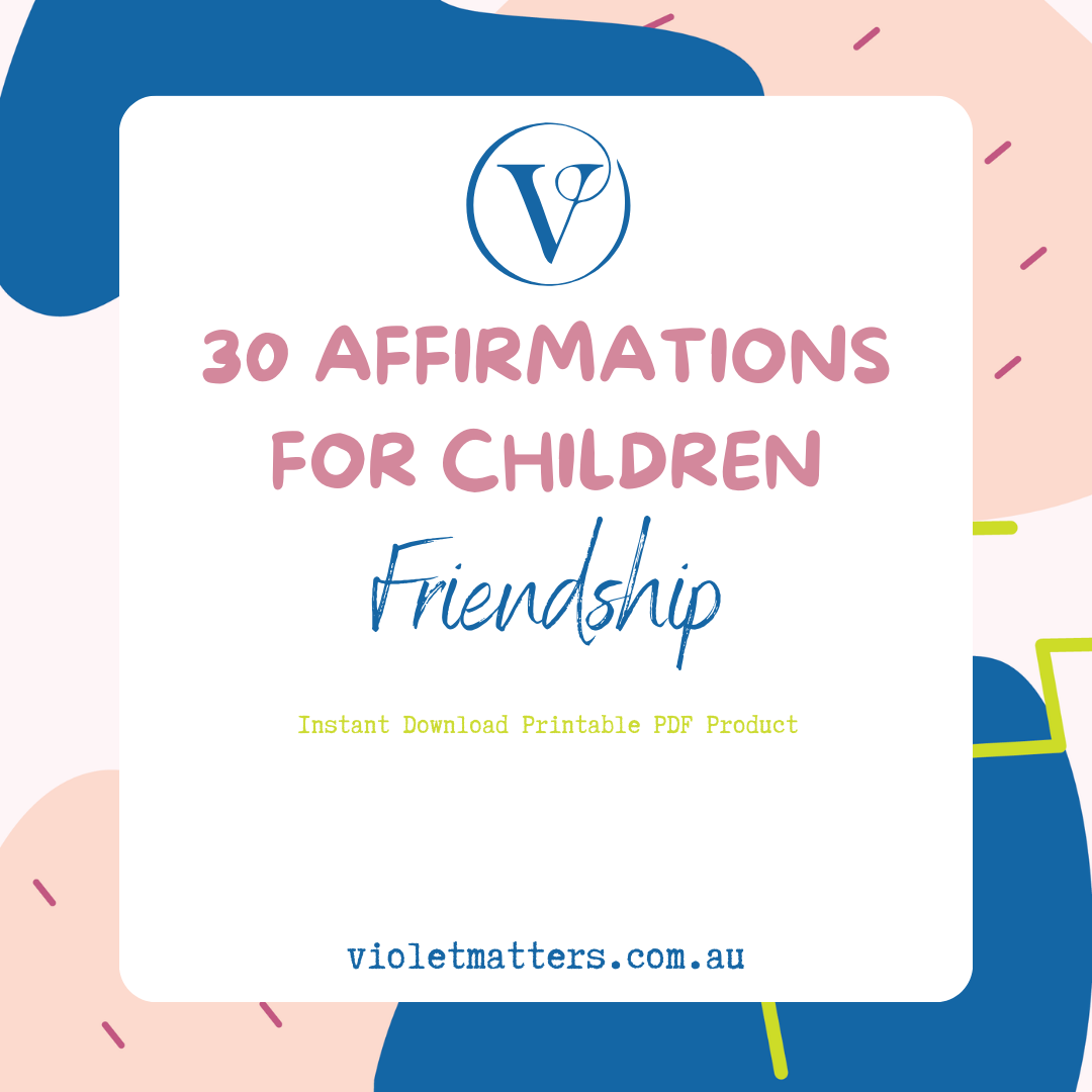 Printable Affirmation Card Set - Digital Download PDF - Friendship Affirmation Cards for Children, Printable Affirmations for Kids