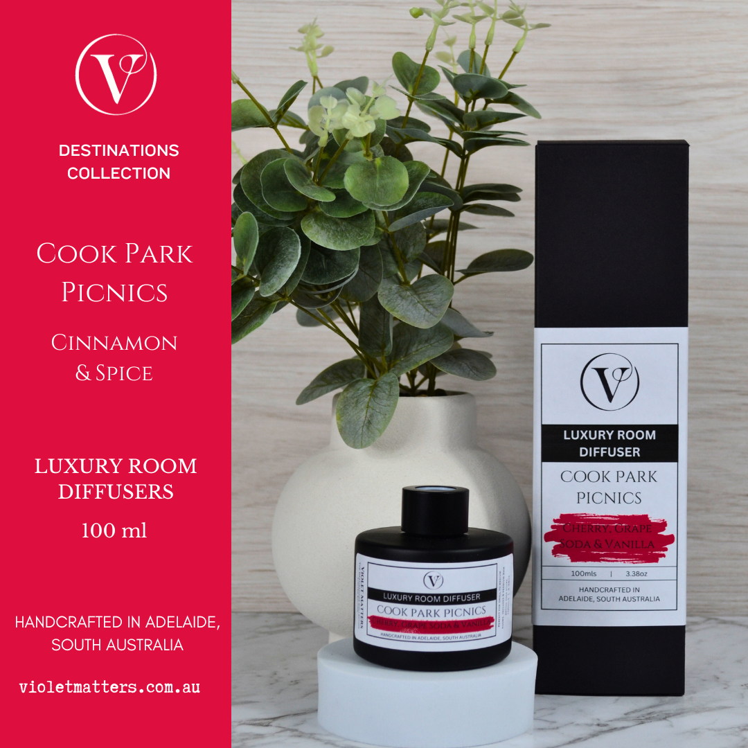 Cook Park Picnics - Cherry, Grape Soda and Vanilla Luxury Room Diffuser