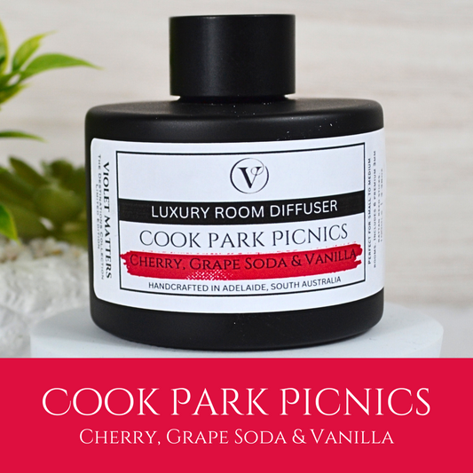 Cook Park Picnics: Cherry, Grape Soda and Vanilla - 100ml Room Diffuser