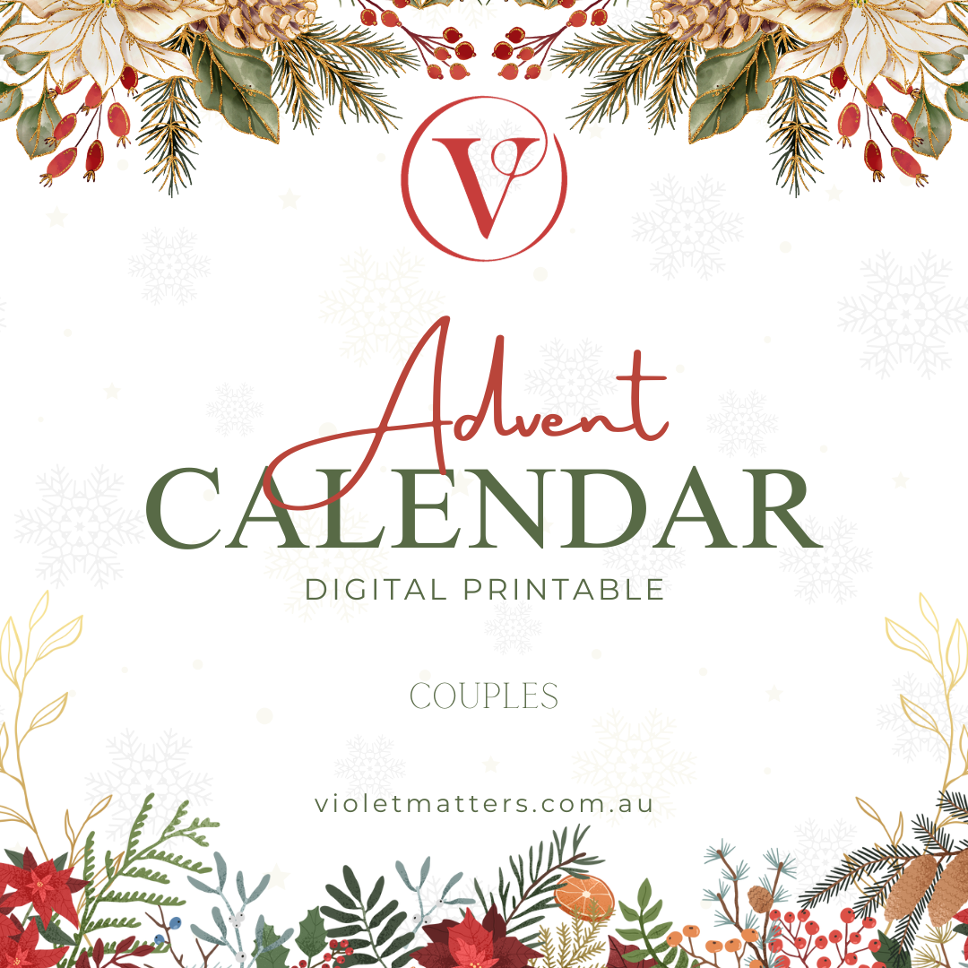 Digital Printable Christmas Advent Activity Cards for Couples