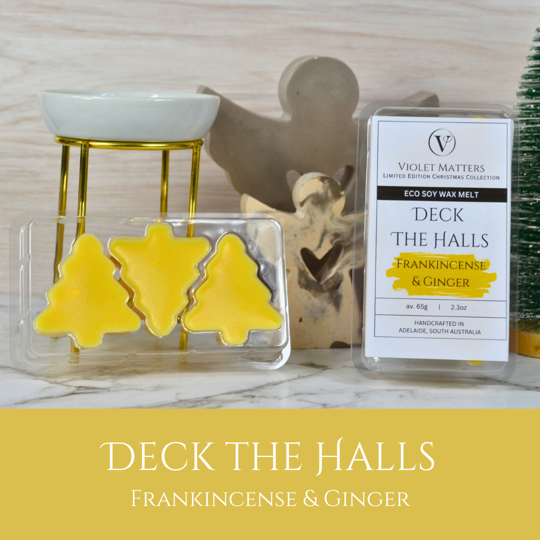 Deck the Halls: Frankincense & Ginger - Eco Soy Christmas Wax Melt