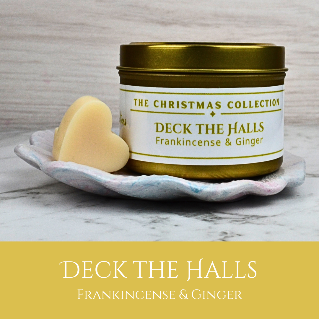 Deck the Halls: Frankincense & Ginger - Eco Soy Christmas Wax Melt Tin