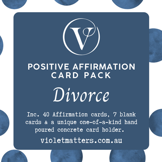 Affirmation Card Pack & Holder - Divorce