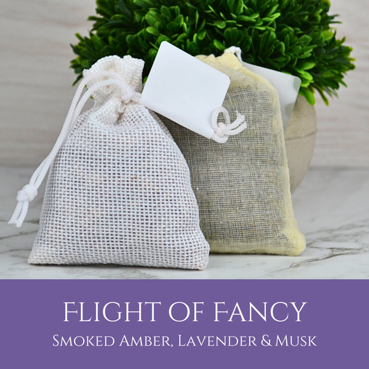 Flight of Fancy: Smoked Amber, Lavender & Musk - Botancial Car Freshener