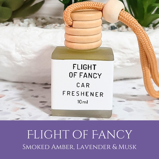 Flight of Fancy: Smoked Amber, Lavender & Musk - Car Freshener