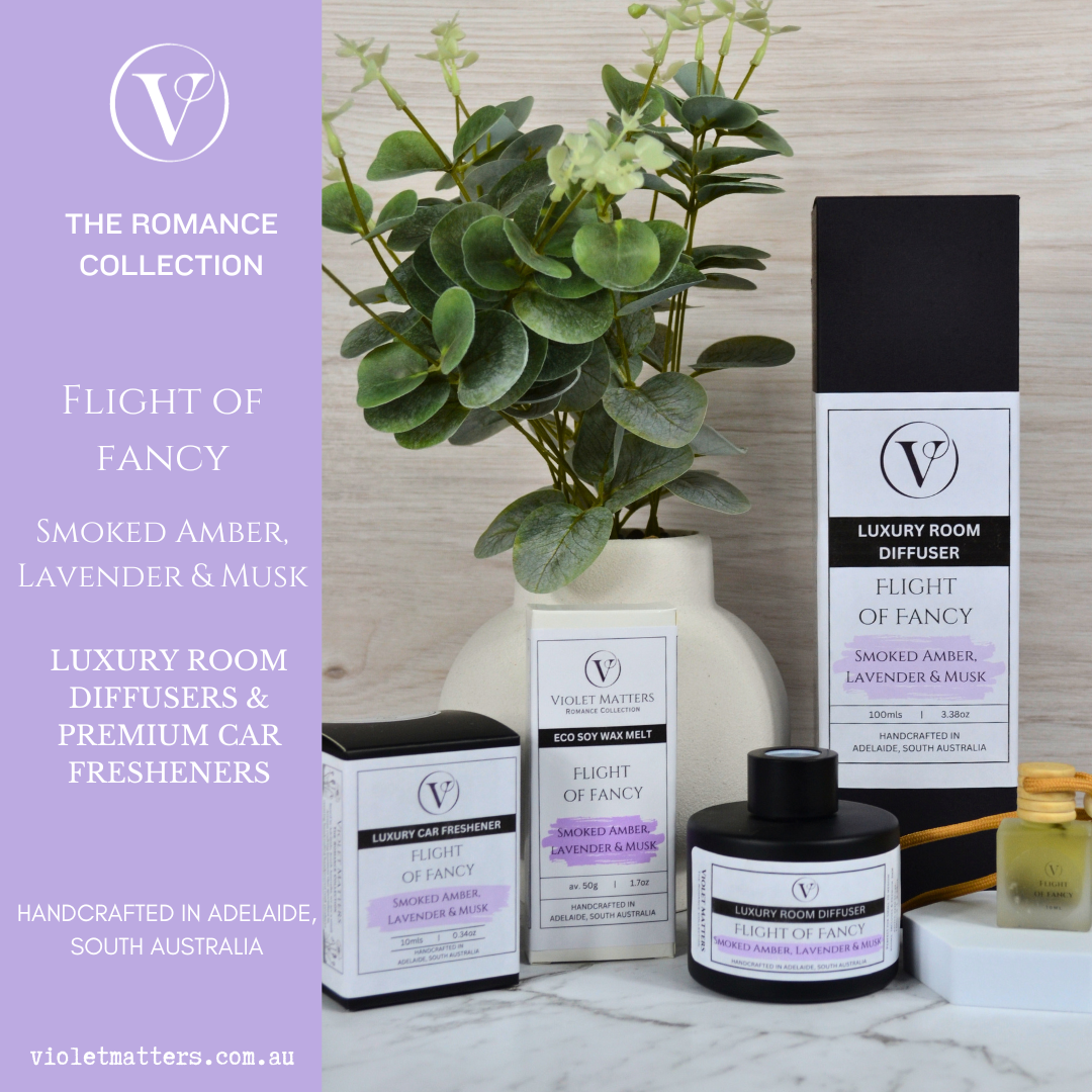 Flight of Fancy - Smoked Amber, Lavender and Musk Premium Air Freshener
