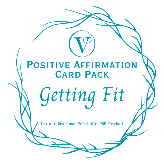 Printable Affirmation Card Set - Digital Download PDF - Getting Fit