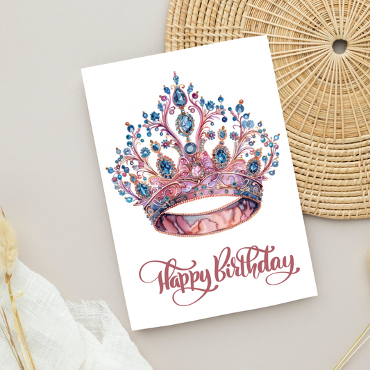 Blank A5 Printable Happy Birthday Card - Printable Card