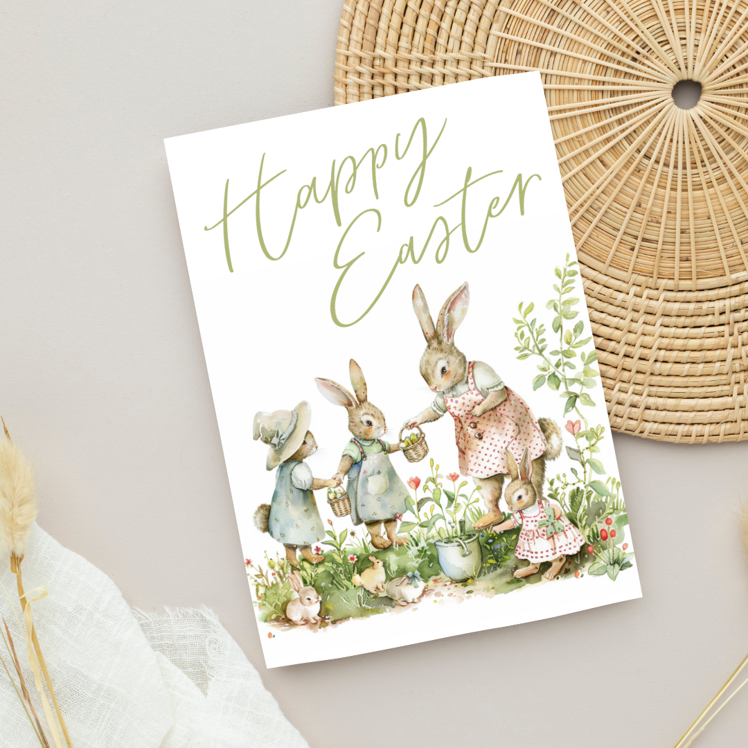 Cute Blank A5 Printable Easter Card - Printable Card