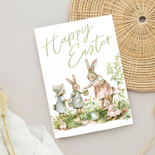 Cute Blank A5 Printable Easter Card - Printable Card