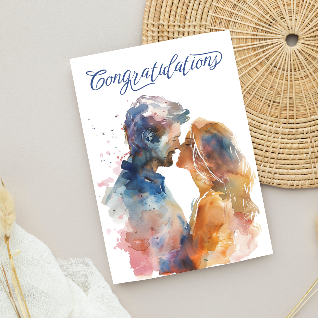 Blank A5 Printable Congratulations Card - Printable Card