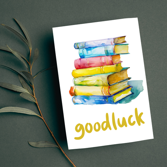 Blank A5 Printable Good Luck Card - Printable Card