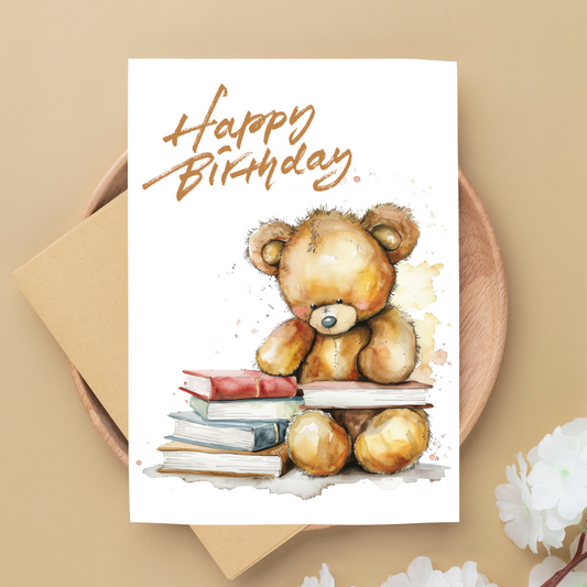 Blank A5 Printable Happy Birthday Card - Printable Card