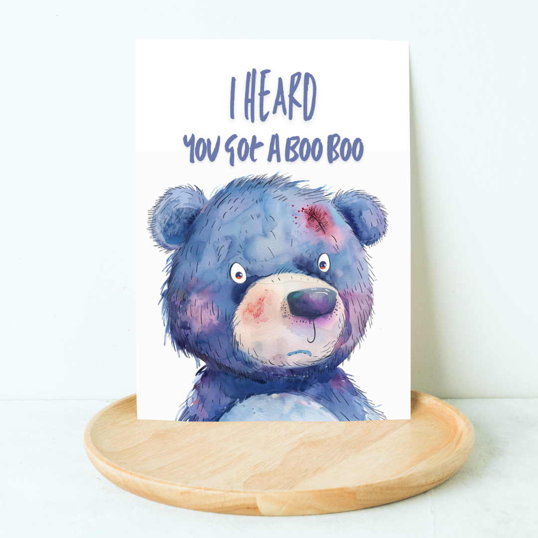 Fun Blank A5 Printable Get Well Soon Card