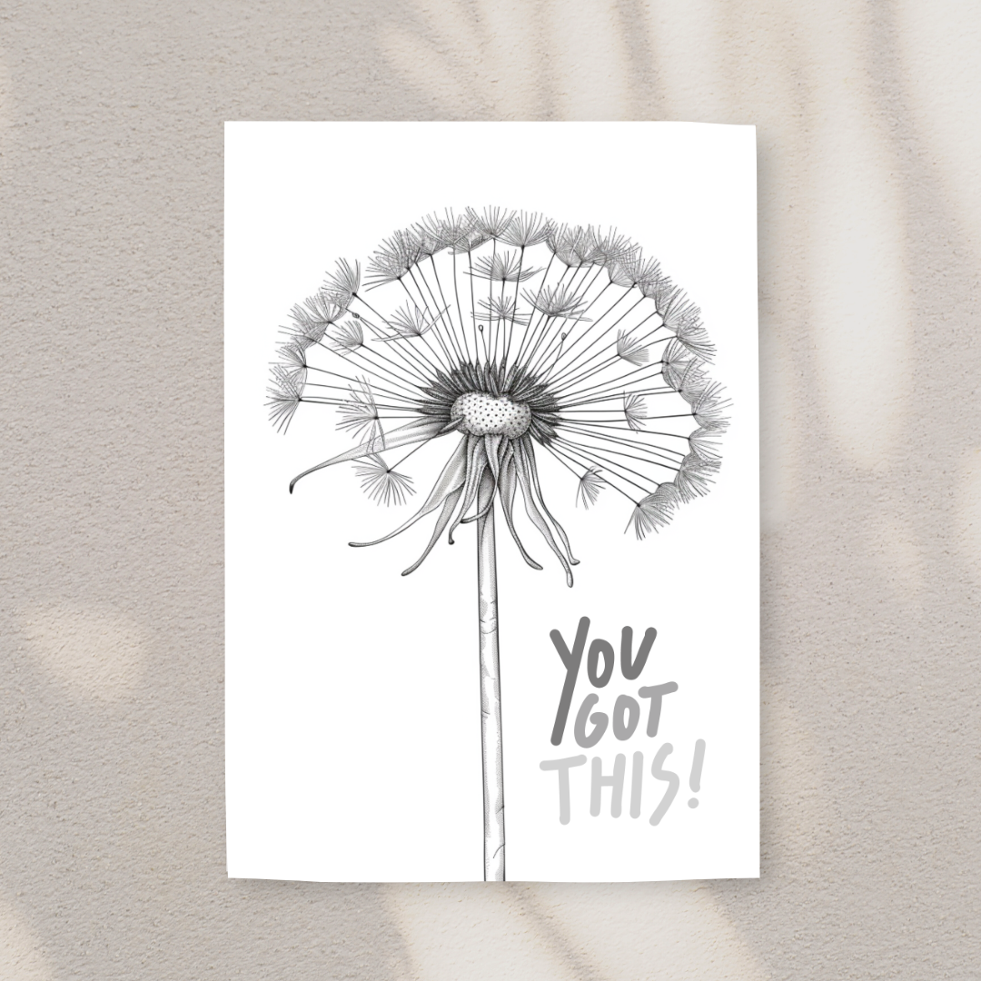 Uplifting Blank A5 Printable Friendship & Relationship Card