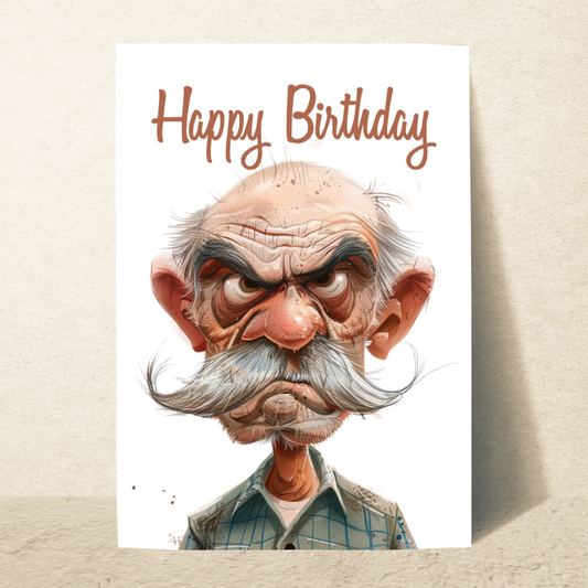 Blank A5 Printable Happy Birthday Dad Card