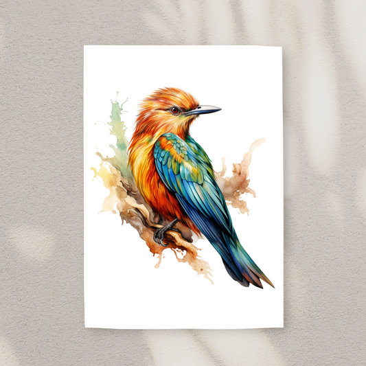 Gorgeous Colorful Blank A5 Printable Card