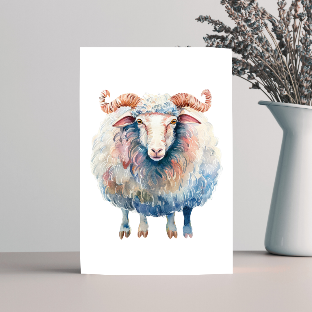 Charming Blank A5 Printable Card