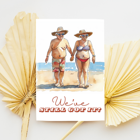 Humorous Blank A5 Printable Couples Card