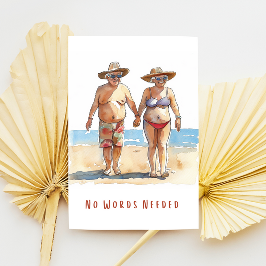 Witty Blank A5 Printable Couples Card