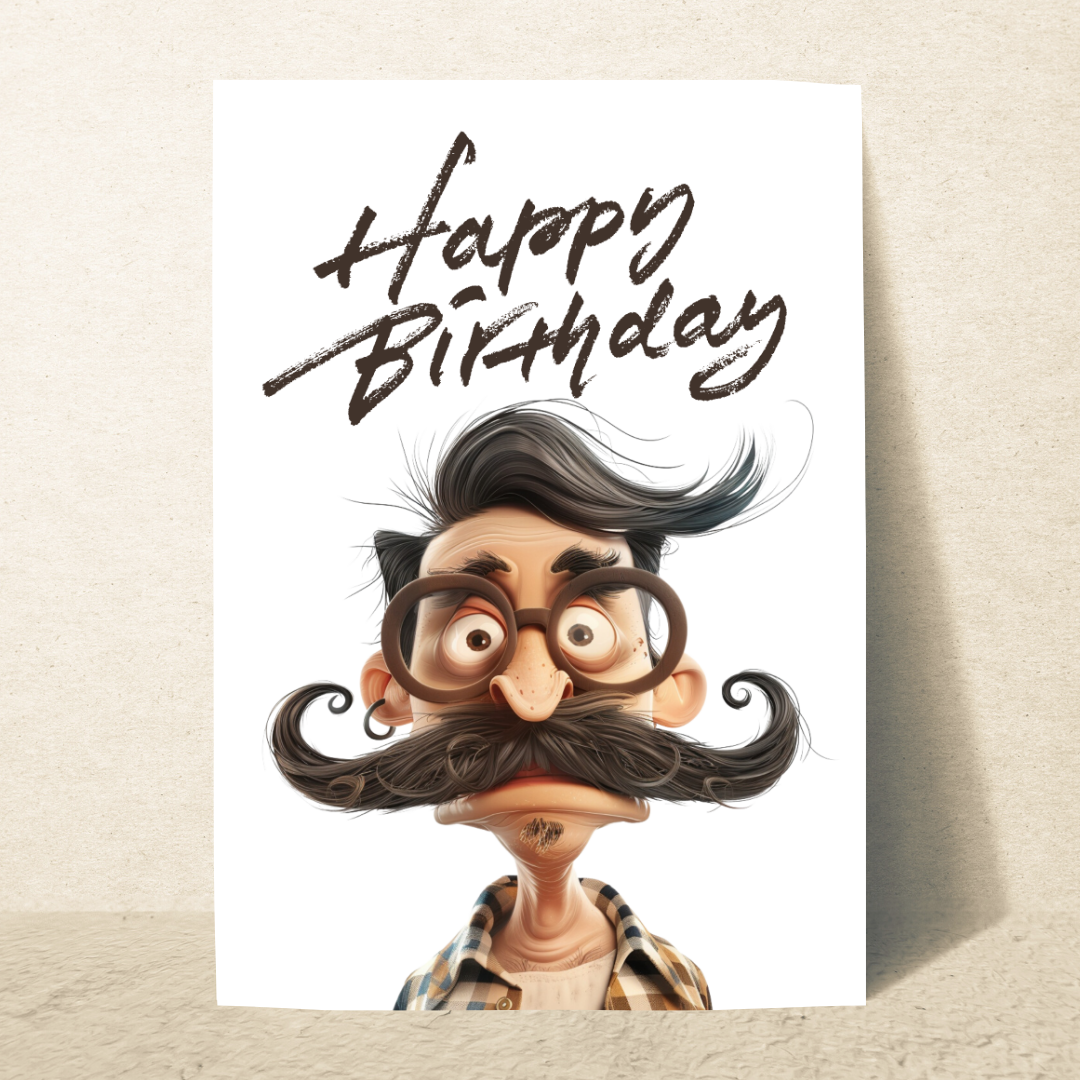 Blank A5 Printable Happy Birthday Dad Card