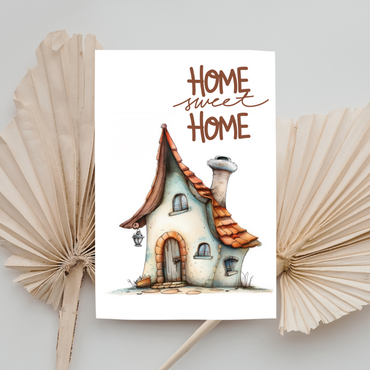 Blank A5 Printable Congratulations On Your New Home Card