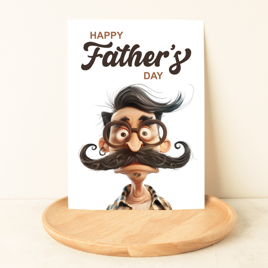 Blank A5 Printable Happy Father's Day Card