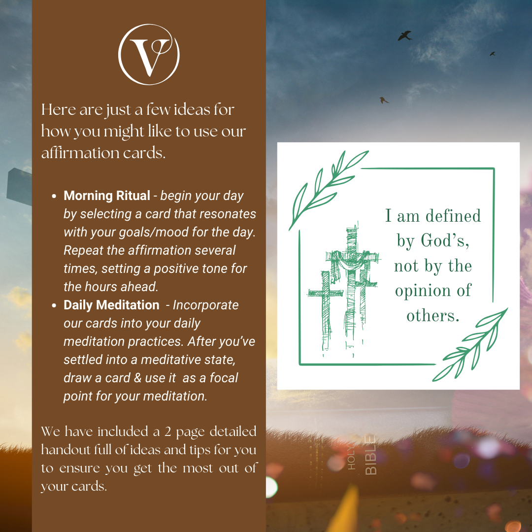 Affirmation Cards Printable - Faith Affirmations, Trust, Fear & Worry